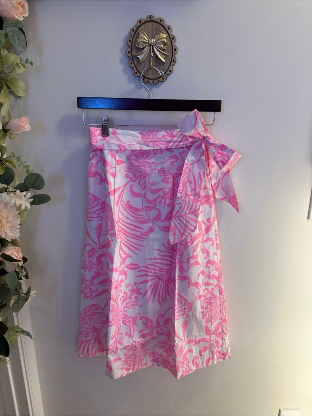 NWT Lilly Pulitzer Rowena Midi Skirt Rousseau Pink Glisten In The Sun - Size 00